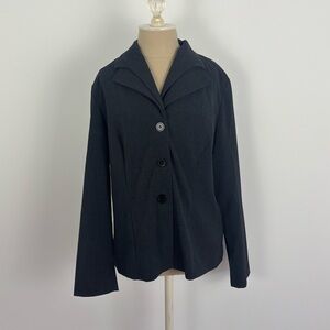 Danny & Nicole Blazer Dark Gray Collared Buttons 12